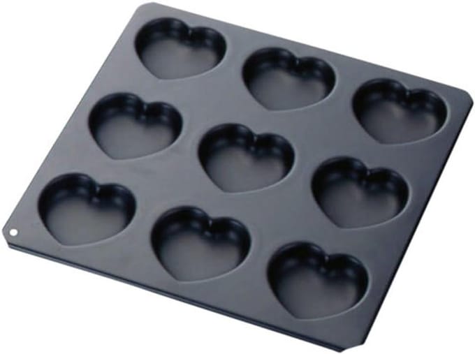 Hart Vorm - Bakvorm - Taarten Decoreren - Ovenbestendig - 25 x 24 cm - Zwart