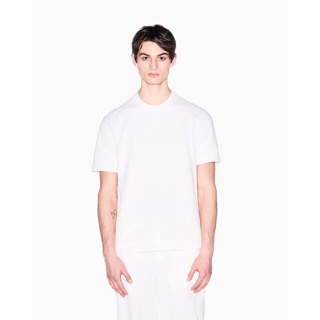 T-shirt met logo en ronde hals
