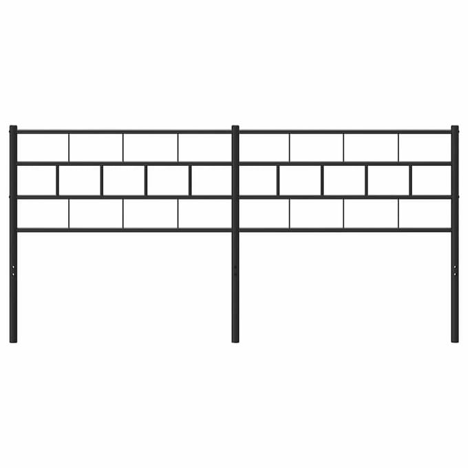 vidaXL Vervangend hoofdbord 160 cm metaal zwart