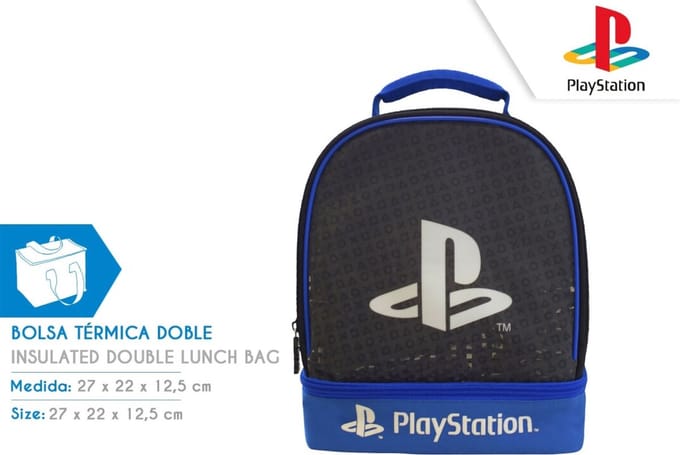 Playstation Duo Lunchtas - Lunchbag - Geïsoleerd - 27 x 22 CM
