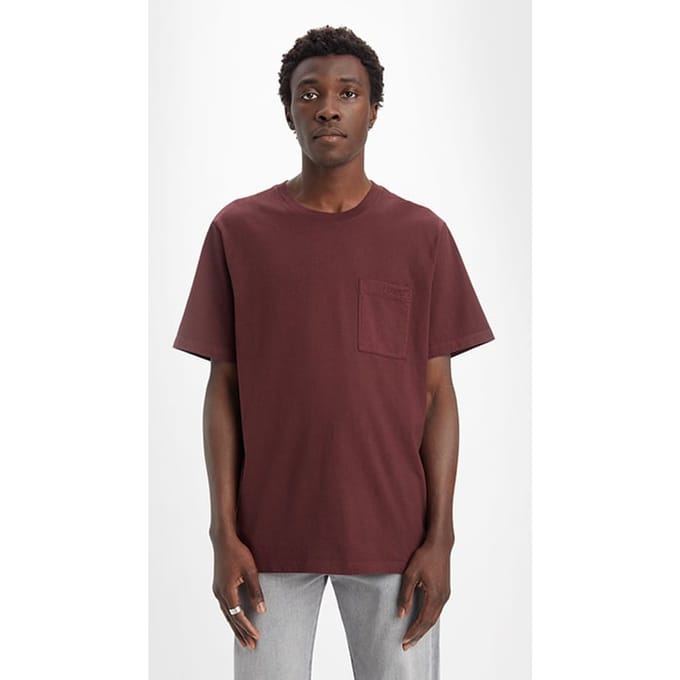 Levi's Ss Basic T-shirt Red Size: S | Basic T-Shirts Outlet | Heren | Rood