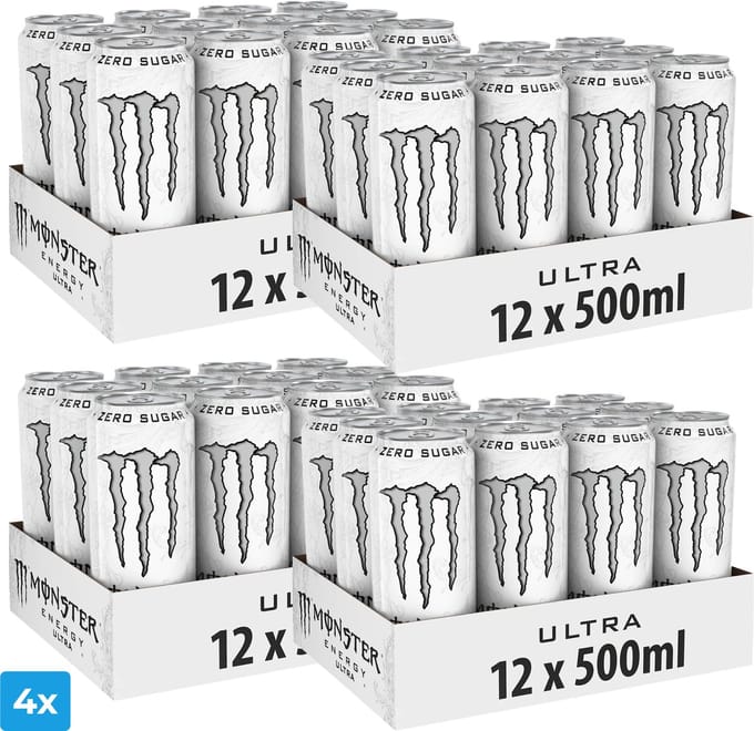 4x Monster Energy Ultra white (12 x 500ml)