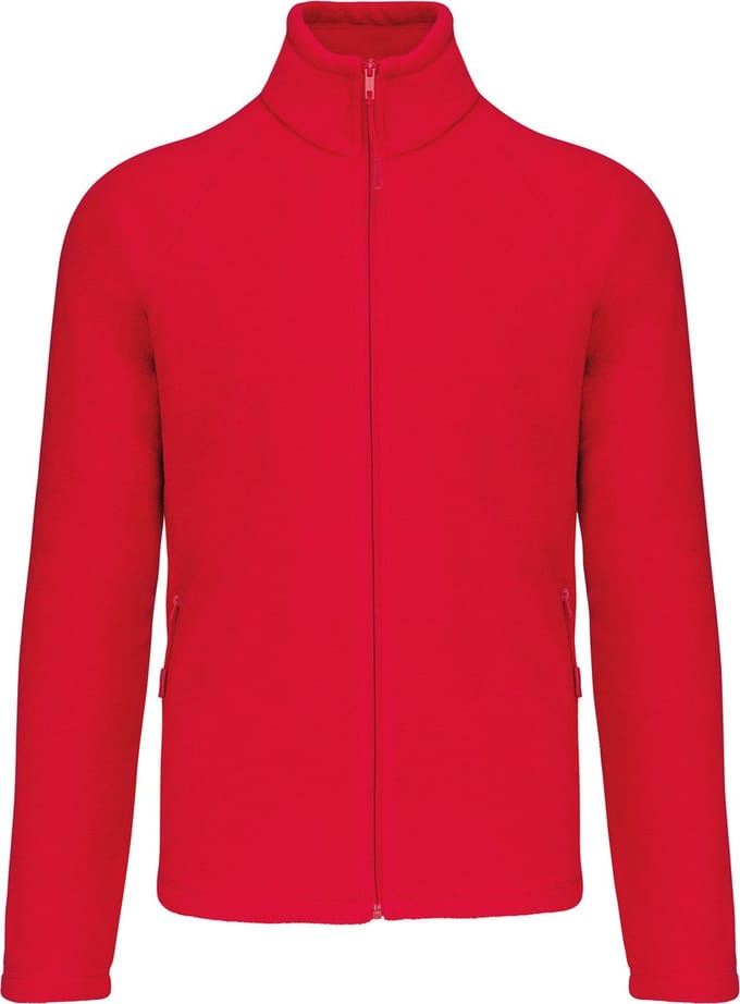Zware Fleece met rits 'Marco' Kariban Rood - L