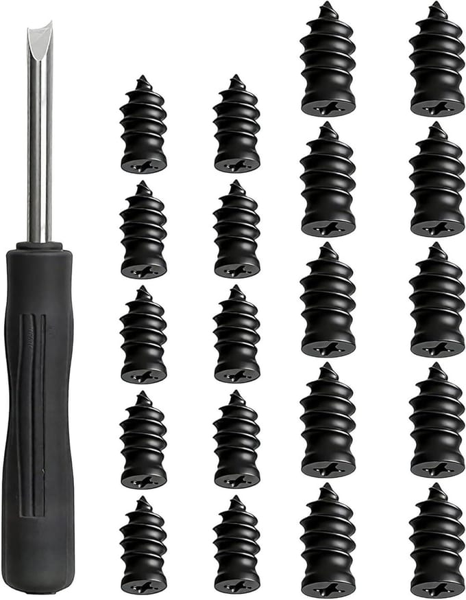 Autoband Reparatie Nagel - Rubberen Plug - Snel Herstel - Taaie Rubber Constructie - Compacte Set - Zwart