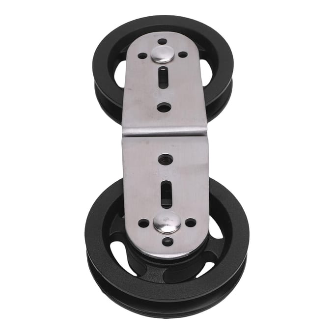 Kabelmachine Roterende Dubbele Katrollen Roteerbaar Wiel voor Kabelmachine Gewichtheffen Home Gym gray
