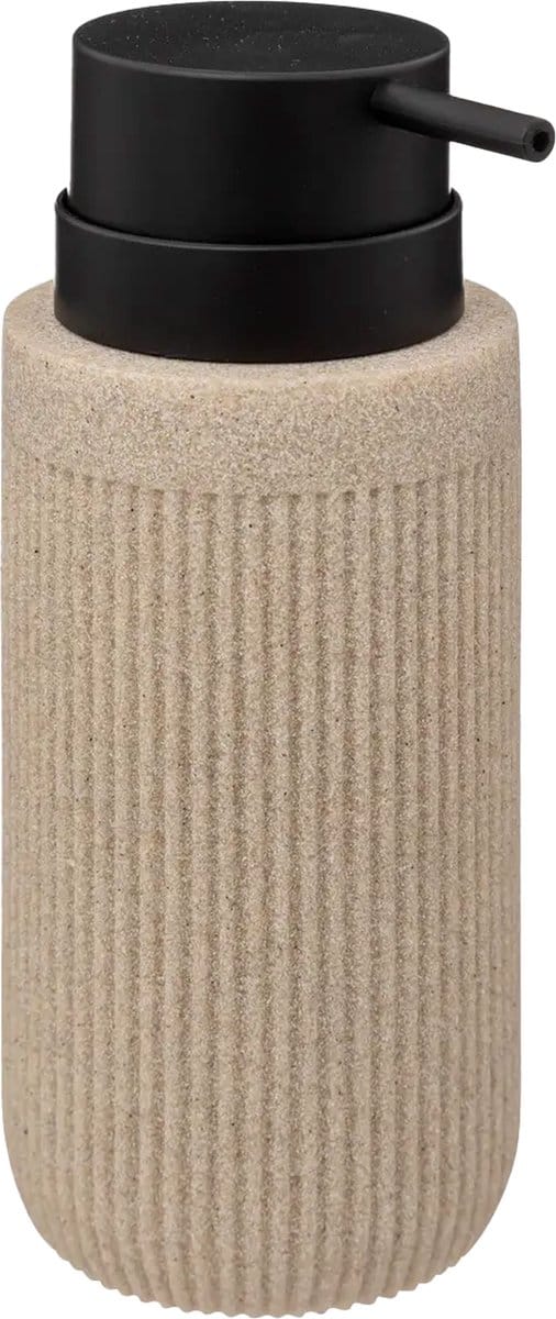 5Five Zeeppompje Onyx - beige - polystone - 17x7 cm - 350 ml - zeep dispenser