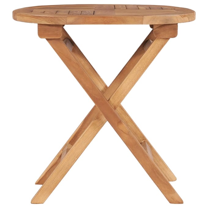 vidaXL - Tuintafel - inklapbaar - 45 - cm - massief - teakhout