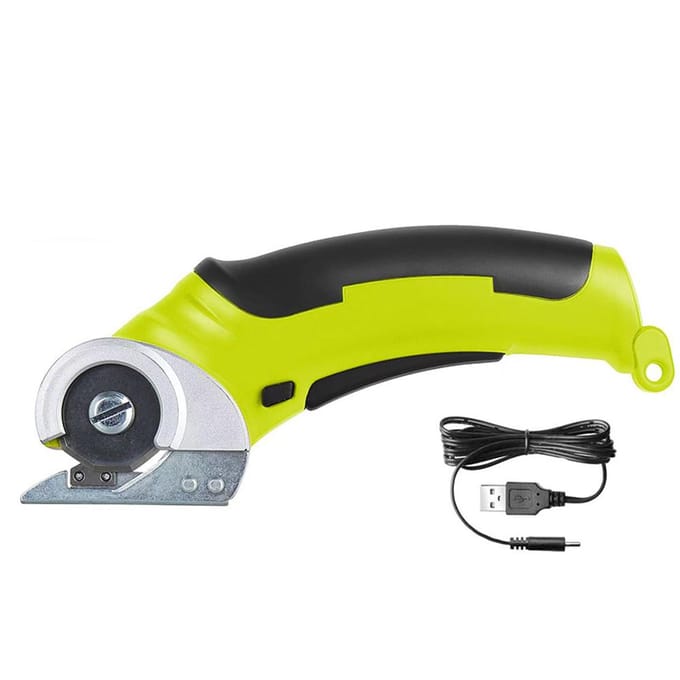 4.2V Elektrische Doeksnijder Koperen Spoelmotor Draagbare Stofsnijmachine Handheld Karton groen