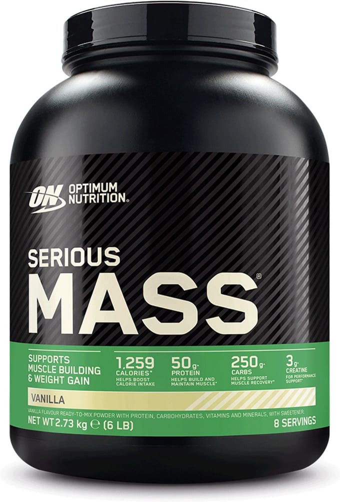 Optimum Nutrition Serious Mass - Vanilla - Mass Gainer - Weight Gainer - 2670 gram (8 servings)