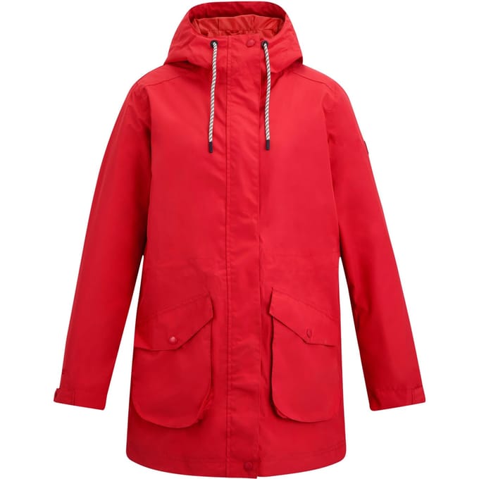 Regatta Dames/Dames Norana Waterdichte Jas (Rood met een hoog risico)