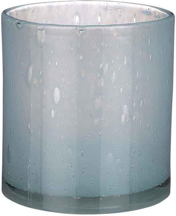 Mica Decorations Vaas Estelle cilinder glas lichtblauw - H18 x Ø17 cm