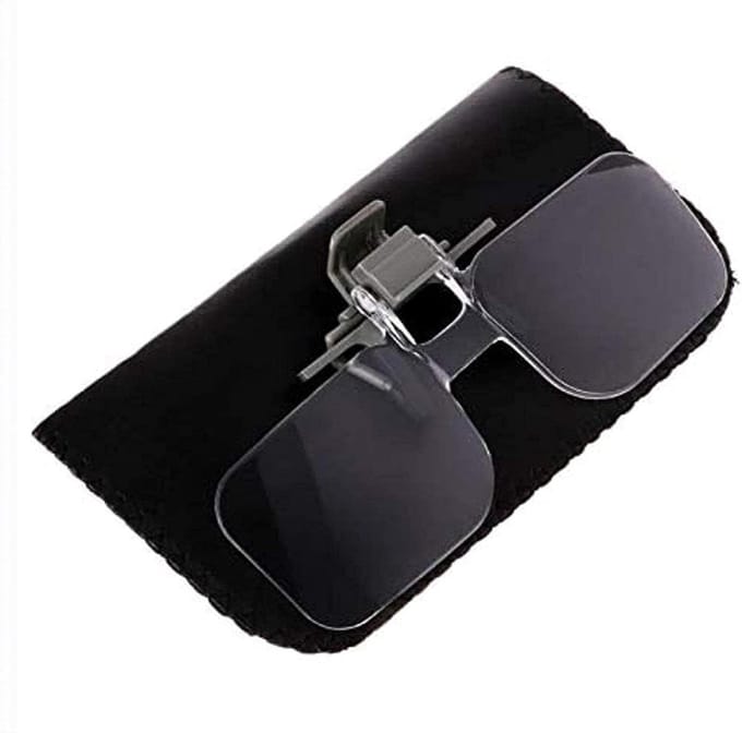 Vergrootglas Bril - Lees Hulp - Kleine Tekst Lezen - Handsfree Ontwerp - 2X Vergroting - Zwart