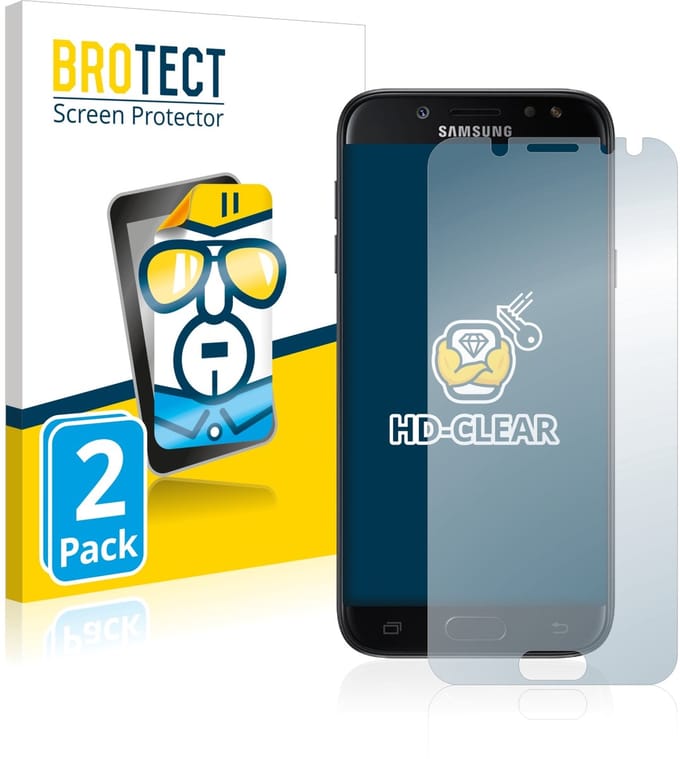 BROTECT - Screenprotector voor Samsung Galaxy J5 / J5 Pro (2017) - Folie Beschermfolie transparant 2 Stuks