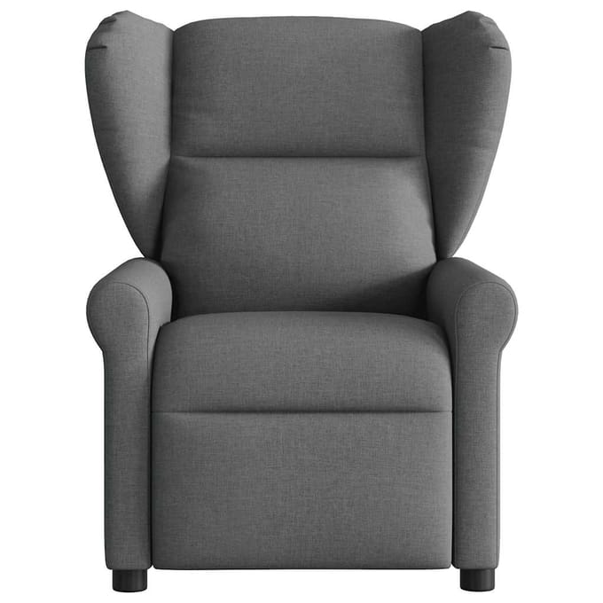 vidaXL - Fauteuil - verstelbaar - stof - donkergrijs
