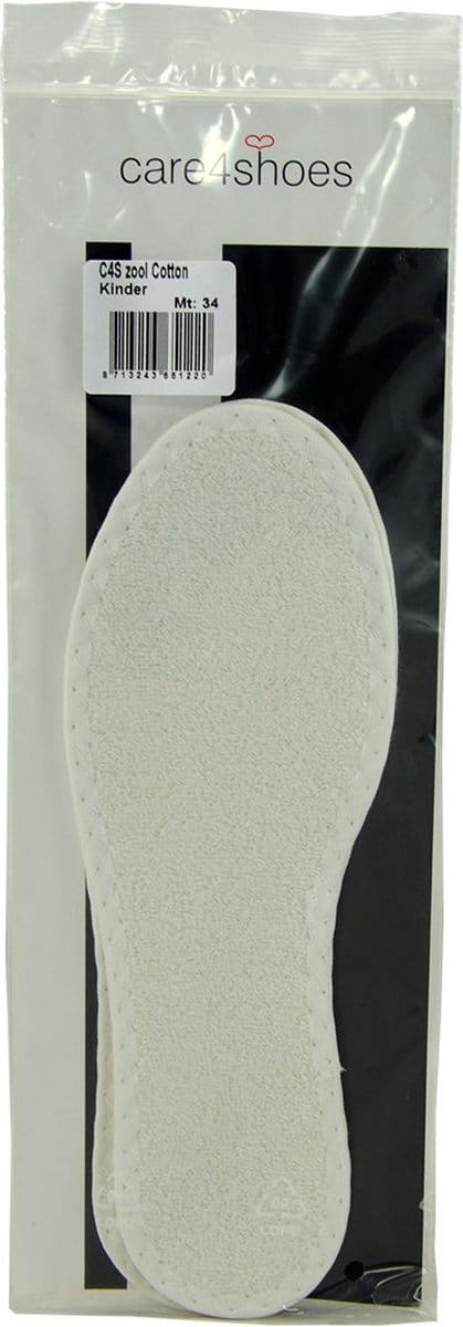 Care4shoes - wit - - maat zool