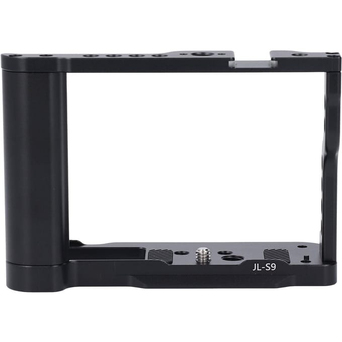 Aluminiumlegering Camera Kooi voor S9 1 4in 3 8in Schroefgaten Koude Schoen Mount Videocamera Kooi Rig black