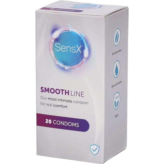 Condoom SensX Smooth Line 20 stuks