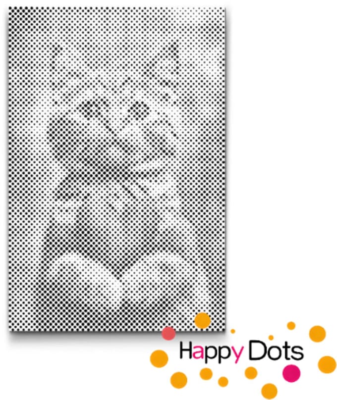 HappyDots DOT Painting Katten 05 20x30cm