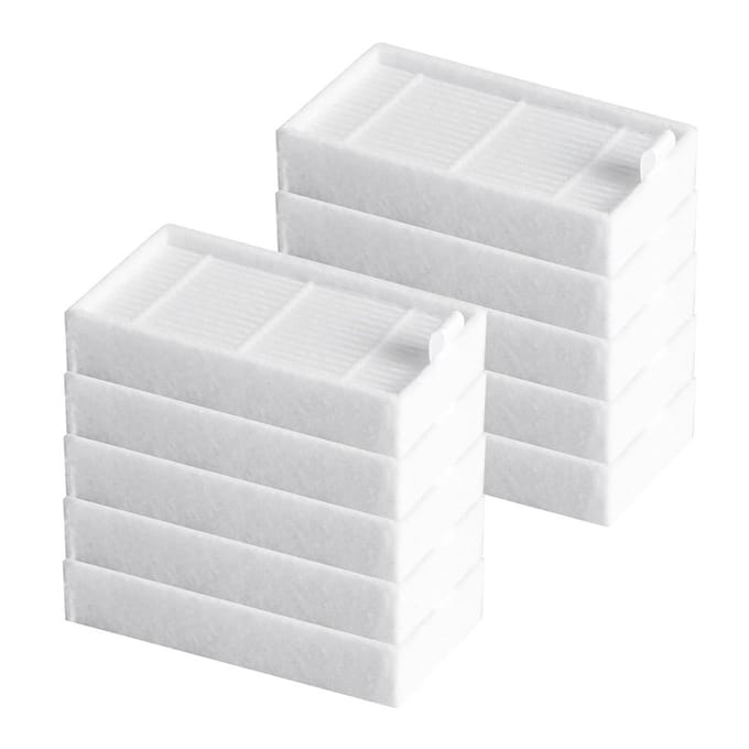 10 stuks/partij Robotstofzuiger HEPA-filtervervanging voor iLife Robotstofzuiger, V3, V3S, white