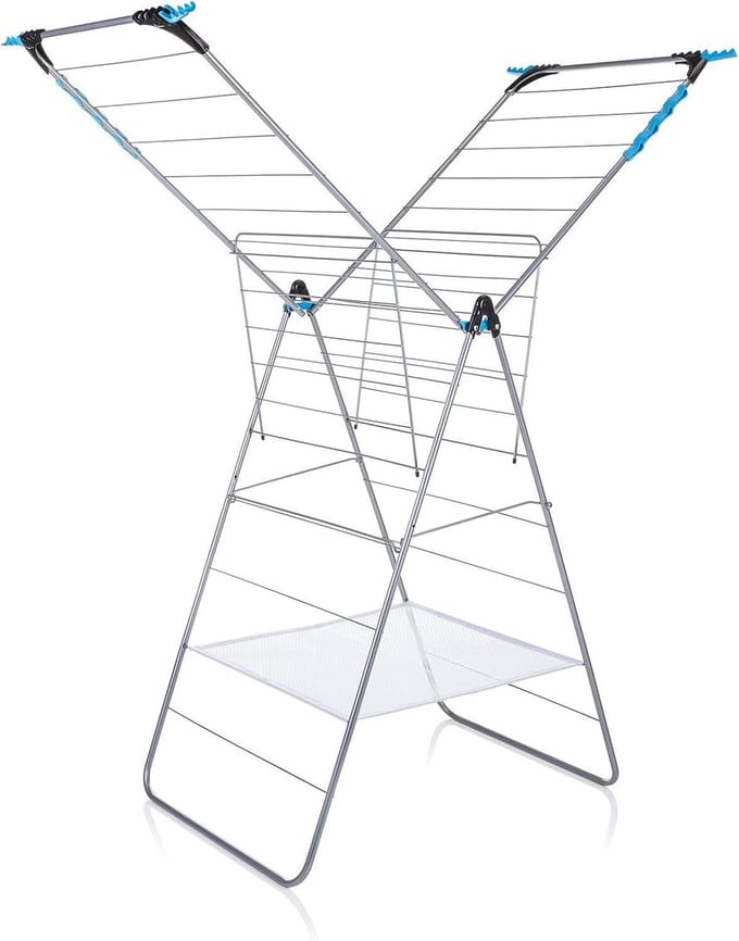 Wing Droogrek 24 m X Wing - Extra Minky Groter Formaat folding wall laundry rack