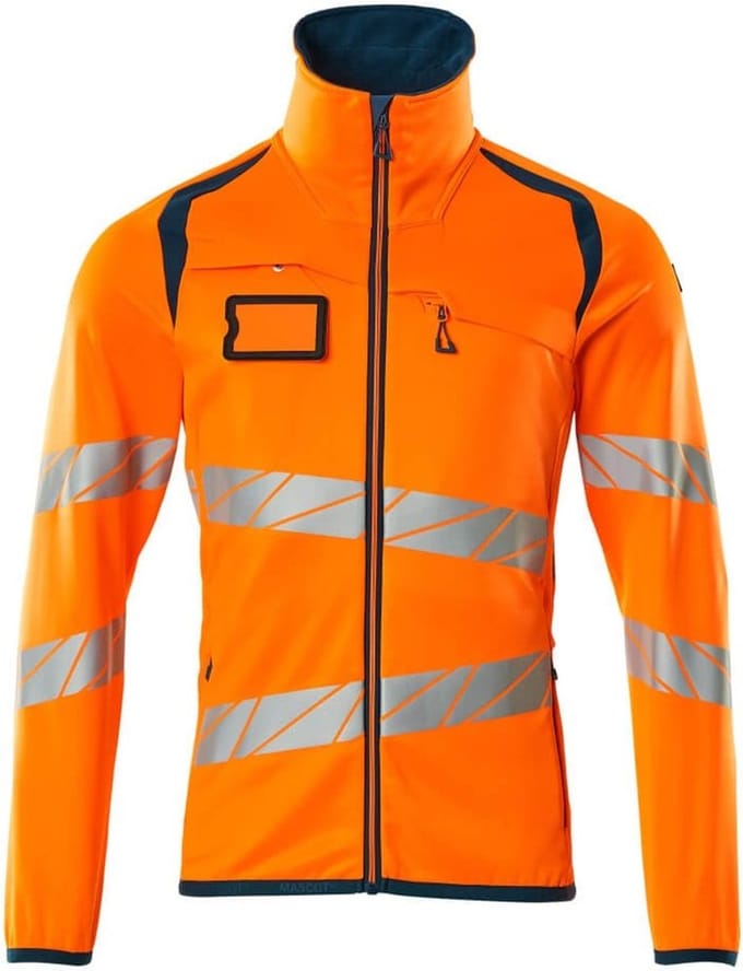 Mascot Accelerate Safe Fleecetrui met rits 19103-315 - hi-vis oranje/donkerpetrol - S