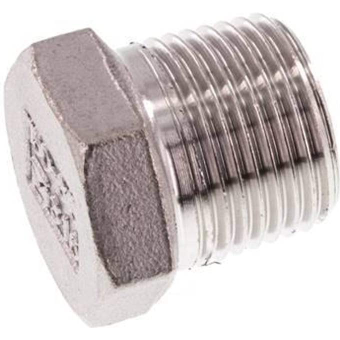 Plug R3/8'' RVS met Buitenzeskant 16bar [5 Stuks]
