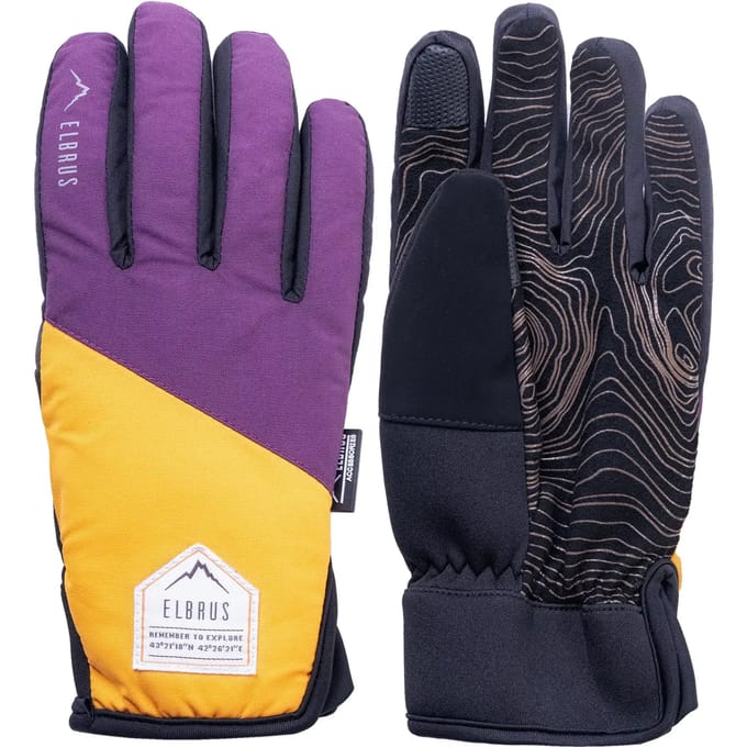 Elbrus Pointe Handschoenen Geel,Paars S-M Vrouw