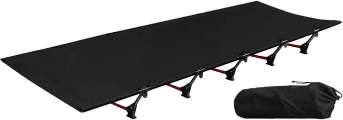 Kampeerbed Opvouwbaar - Slaapbed Compact - Kamperen Gasten - Draagbare Ondersteuning - 192x65x16cm