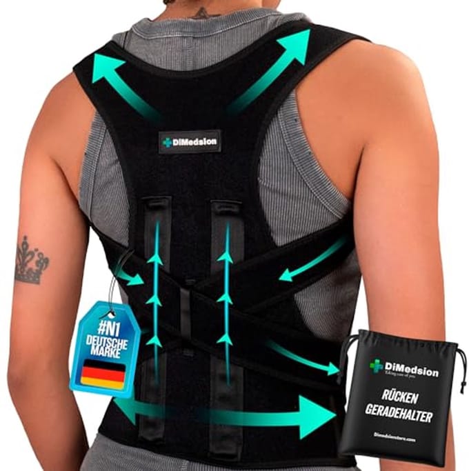 Postuurcorrector voor Rug, Ademend Ergonomisch Design voor Mannen en Vrouwen