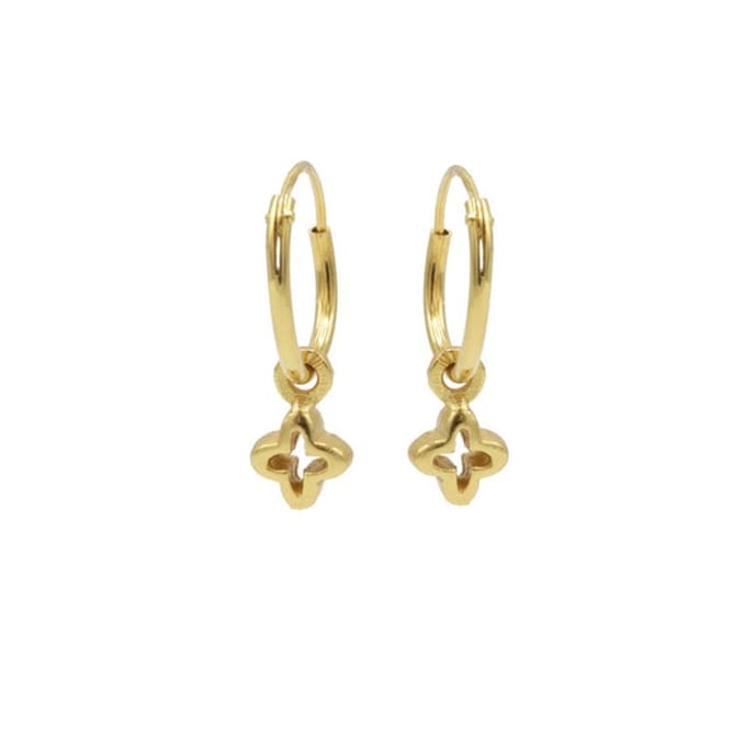 Karma Symbols oorbel Open Plus Goud M2538