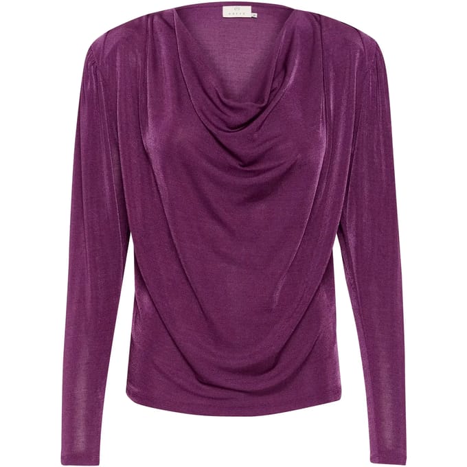 Kaffe KAgina Jersey Dames Blouse -Gloxinia