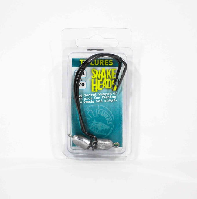 Tackle Tactics TT Snake Head Jig Head 1/4 oz 8/0 XH 2/verpakking (0749)