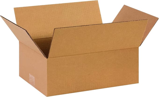 Platte Golfdozen voor Verzending, 14x10x5 Inch, Kraft Karton (Set van 25)