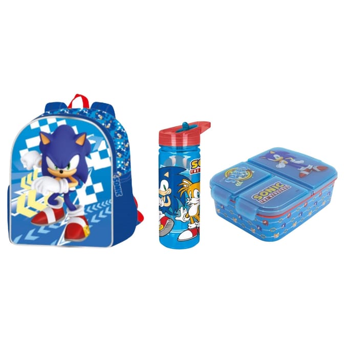 Sonic schoolset; rugzak en lunchset