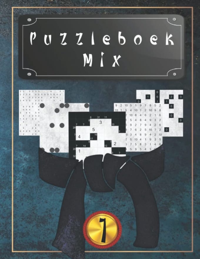 Puzzelboek Mix - Logische Puzzels - Hersentraining - 14 Soorten Puzzels - 21 x 28 cm