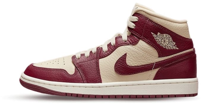 Air Jordan 1 Mid SE Split Beach Cherrywood (W) - Maat 43