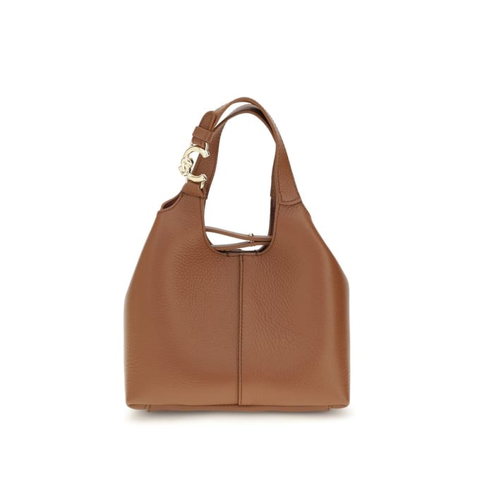 COCCINELLE Leren handtas schoudertas C-Easy Crossbody Bag Cognac 2 bruine