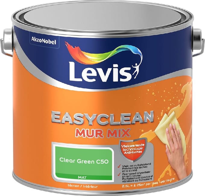 Levis - Easyclean Mur Mat Mix - Clear Green C50 - Mengverf - 2,5 L