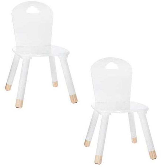 Kinderstoelen voor kinderen - 2 stuks, Wit