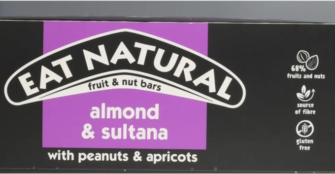 Eat natural Fruit & Noten Bar Amandel & Sultana - 12 x 40 gr