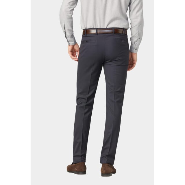 Meyer Pantalon Roma Wolmix Donkerblauw (navy) - Maat 48 - Heren