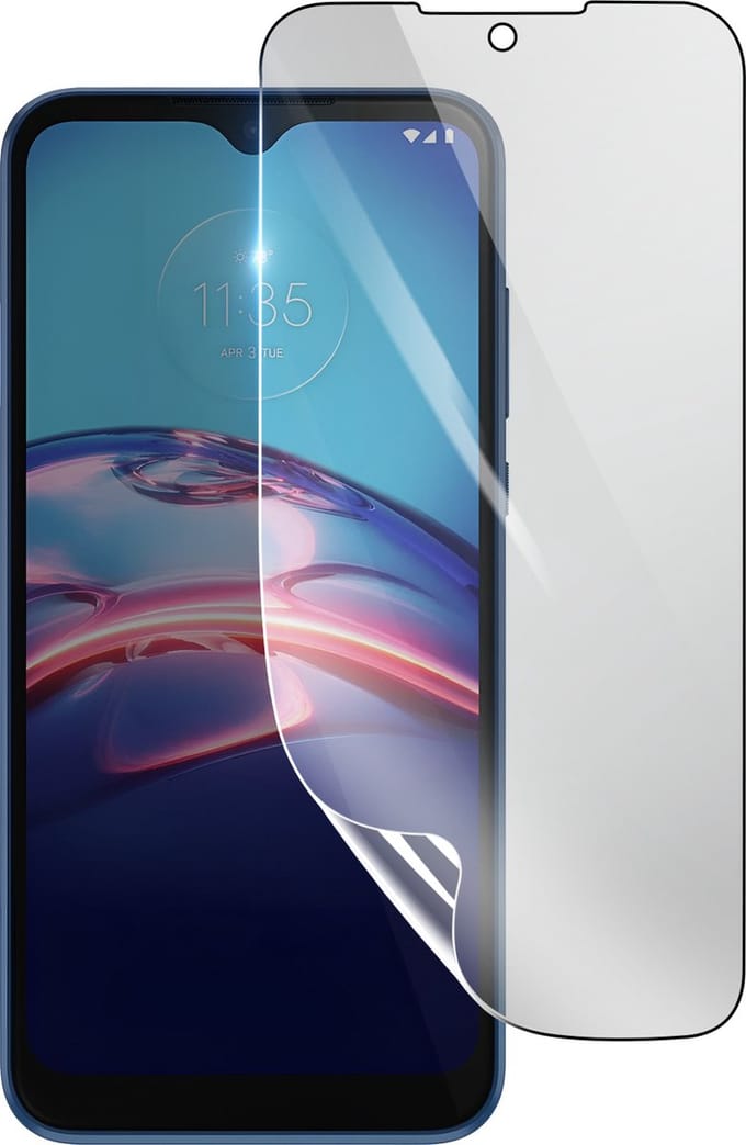 3mk, Geschikt voor Motorola Moto E7 Plus, Schokbestendige Hydrogel Screenprotector, Transparant