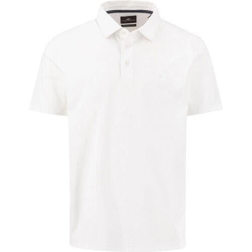 Fynch-Hatton Polo Cotton Interlock Short Sleeve Wit / male
