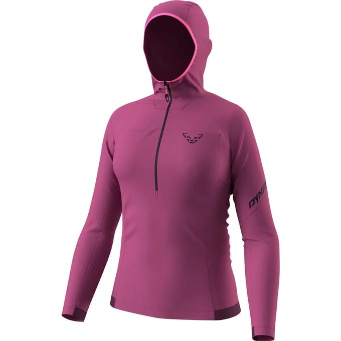 Dames sweatshirt met 1/2 rits en capuchon Dynafit Traverse Sun