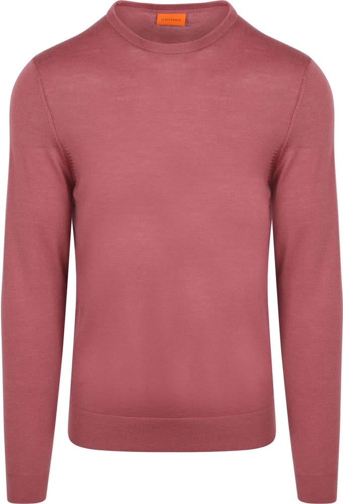 Suitable Merino Pullover Mauve - Maat L - Heren - Sweater