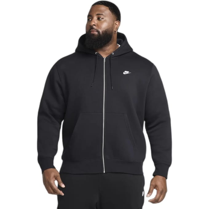 Nike Club Fleece Jas Met Capuchon Zwart K010