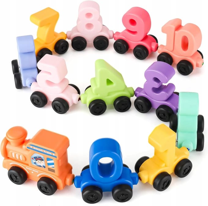 Magnetische Trein Set met Cijfers - Educatief Speelgoed