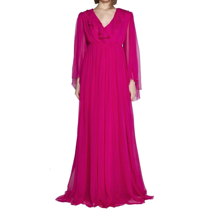 Gucci zijden midi-jurk