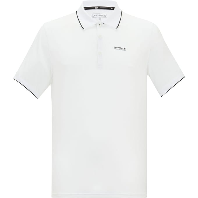 Regatta Heren Remex II Jersey Poloshirt (Wit Effen)