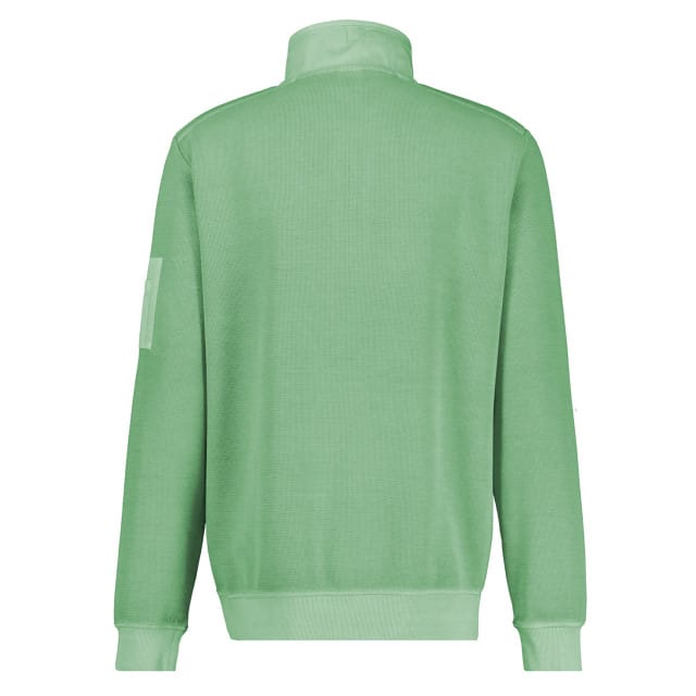 Lerros - Half zip trui - Mannen - M - 612 SAGE GREEN - Katoen - 2524421